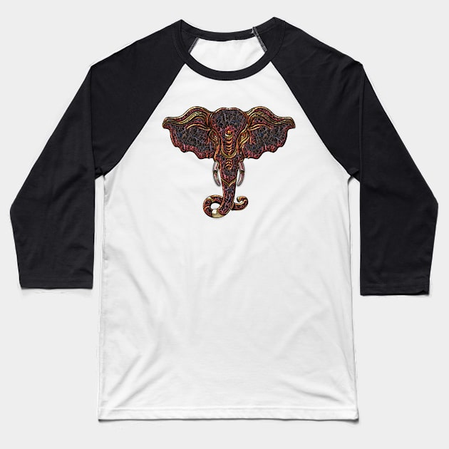 Decorative elephant head Baseball T-Shirt by Nicky2342